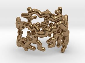 Root ring (US sizes 1.5 – 5.5) in Natural Brass: 2.25 / 42.125