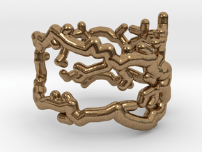 Root ring (US sizes 1.5 – 5.5) in Natural Brass: 3.25 / 44.625