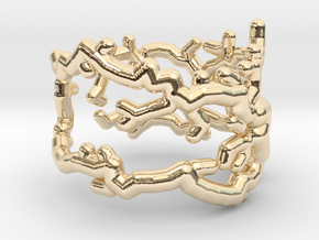 Root ring (US sizes 1.5 – 5.5) in 14k Gold Plated Brass: 3.25 / 44.625