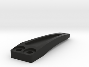 YR10F Center Chassis Brace in Black Natural Versatile Plastic