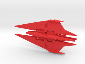 Narn - Bin'Tak Dreadnought (w/o base) (9 x / 4.272 in Red Processed Versatile Plastic