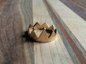 Crown Ring in Polished Brass: 7 / 54