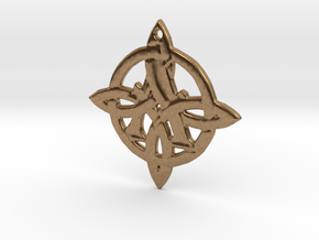 Celtic Initial A in Natural Brass