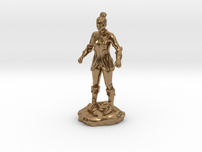 Female Human Fighter with Elven influenced armor. in Natural Brass