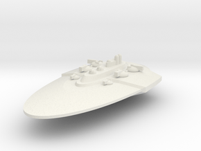 Ovali-Battlecruiser in White Natural Versatile Plastic