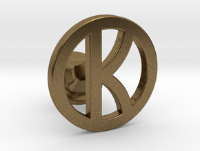 kingsman cufflinks - customizable in Natural Bronze