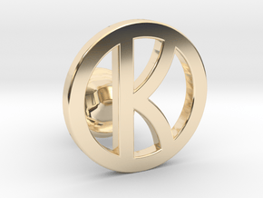 kingsman cufflinks - customizable in 14K Yellow Gold