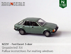 Ford Escort 5-door (N 1:160) in Tan Fine Detail Plastic
