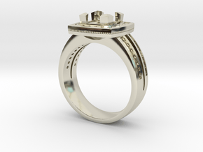 Grace collection channel halo NO STONES SUPPLIED in 14k White Gold