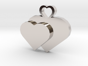 Heart2heart Pendant in Platinum