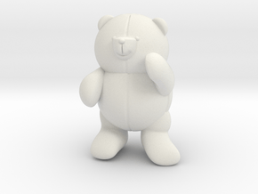 Pocket bear in White Natural Versatile Plastic