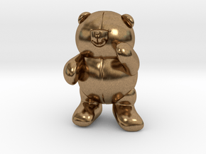 Pocket bear in Natural Brass