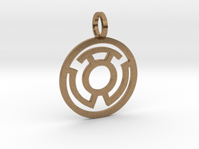 Yellow Lantern in Natural Brass