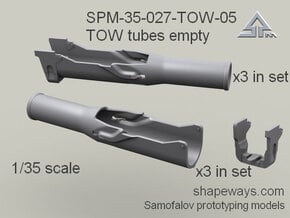 35_SPm027_05_TOW_tubes_empty_s1x35 in Tan Fine Detail Plastic