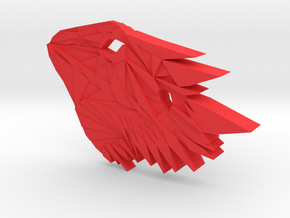 Bearded Dragon Pendant in Red Processed Versatile Plastic