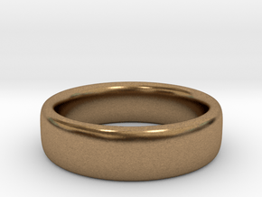 Ring, Band, 2mmx6mm, Size 7 in Natural Brass