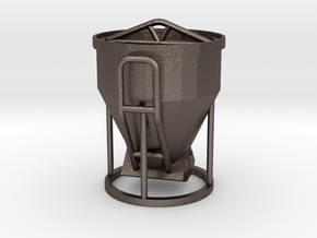 1:50 Betonkubel / Cement bucket / Cubo de cemento in Polished Bronzed Silver Steel