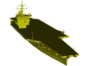 1/3000 scale USS Enterprise CV-65 aircraft carrier in Clear Ultra Fine Detail Plastic