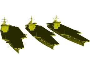 1/3000 scale USS Enterprise CV-65 aircraft carrier in Tan Fine Detail Plastic