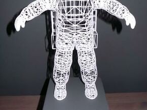 Astronaut Wireframe - 300mm in White Natural Versatile Plastic