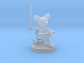 Mousefolk Fighter in Tan Fine Detail Plastic
