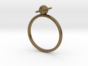 Planet Saturn Ring  in Natural Bronze