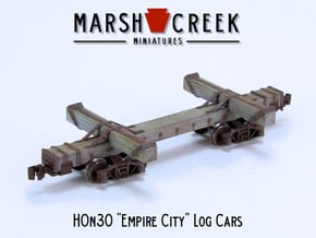 HOn30 Empire City Log Car in Tan Fine Detail Plastic