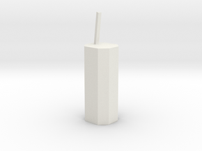 Juice Cylinder (old design) in White Natural Versatile Plastic