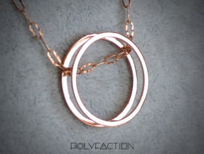 Wire ::: Circle Pendant ::: v.01 in 14k Rose Gold Plated Brass