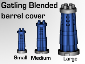Gatling Barrels Cover (Blended barrels) in Smooth Fine Detail Plastic: d6