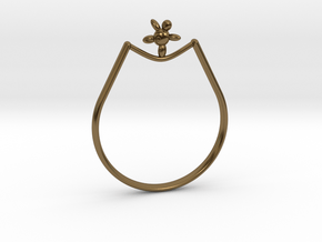 Rope walker Ring in Polished Bronze: 9 / 59