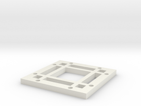 2x2 Magnetic Base for 1.25" grid(4 beams) in White Natural Versatile Plastic