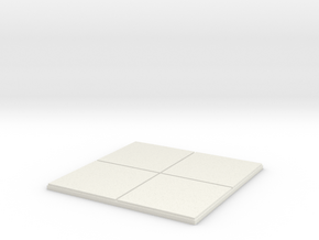 2x2 for 1.25" grid. 0 walls. in White Natural Versatile Plastic
