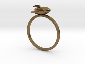 Mini Rocket Ring in Natural Bronze