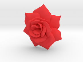 Rose50MM in Red Processed Versatile Plastic