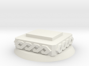 Modular Objective base [Space viking] 40mm bevel in White Natural Versatile Plastic