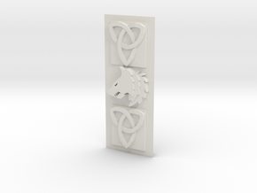 Modular Objective side plate [Space viking] in White Natural Versatile Plastic