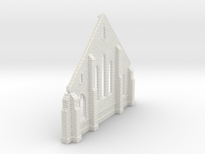 HORelM0142 - Gothic modular church in White Natural Versatile Plastic