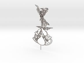 Orpheus in Polished Bronzed Silver Steel