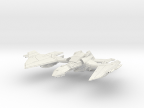 Klingon KaTar Class  WarCruiser in White Natural Versatile Plastic