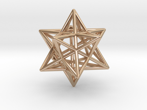 Small stellated dodecahedron in 14k Rose Gold Plated Brass