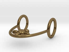 Rope walker pendant in Polished Bronze