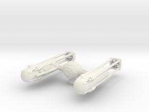 TYE-Wing - Engine Upgrade Variation in White Natural Versatile Plastic