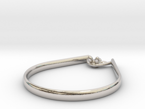 Rope Sitter ring in Rhodium Plated Brass: 9 / 59