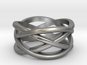Cross Ring in Natural Silver: 5 / 49