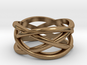 Cross Ring in Natural Brass: 5 / 49