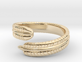 Feather Ring in 14K Yellow Gold: 5 / 49