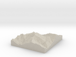 Model of Loma La Pelona in Natural Sandstone