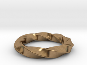 Square Around - Ring in Natural Brass: 10 / 61.5