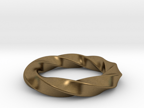 Square Around - Ring in Natural Bronze: 10 / 61.5